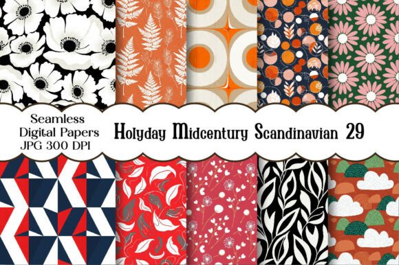 Download Holyday Midcentury Scandinavian Seamless - Premium Resources