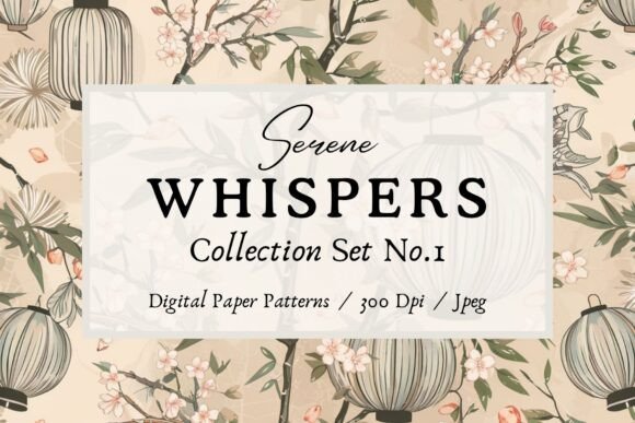 Download Serene Whispers Digital Paper Pack - Premium Bundle